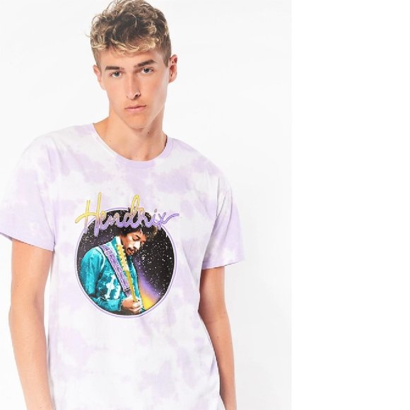 Jimi Hendrix Jamming Tie Dye rock blues Authentic T-Shirt M NWT - Picture 1 of 2